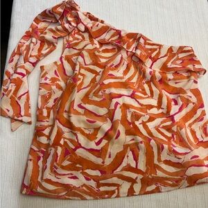 Nine West Vibrant Orange and Pink Top